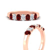 Load image into Gallery viewer, 1.50-ct-oval-7-stone-ruby-classic-wedding-ring-in-rose-gold-fd10255ovgrudrangle3-1.50ct-nl-rg.jpg?v=1770804184