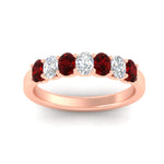Load image into Gallery viewer, 1.50-ct-oval-7-stone-ruby-classic-wedding-ring-in-rose-gold-fd10255ovgrudrangle5-1.50ct-nl-rg.jpg?v=1770804184