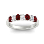 Load image into Gallery viewer, 1.50-ct-oval-7-stone-ruby-classic-wedding-ring-in-white-gold-fd10255ovgrudrangle5-1.50ct-nl-wg.jpg?v=1770804184