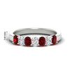 Load image into Gallery viewer, 1.50-ct-oval-7-stone-ruby-classic-wedding-ring-in-white-gold-fd10255ovgrudrsleep-1.50ct-nl-wg-hw.jpg?v=1770804184