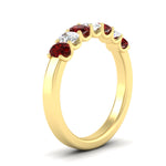 Load image into Gallery viewer, 1.50-ct-oval-7-stone-ruby-classic-wedding-ring-in-yellow-gold-fd10255ovgrudrangle2-1.50ct-nl-yg.jpg?v=1770804184