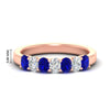 Load image into Gallery viewer, 1.50-ct-oval-7-stone-sapphire-classic-wedding-ring-in-rose-gold-fd10255ovgsablsleep-1.50ct-nl-rg-hw.jpg?v=1770804183
