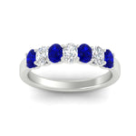 Load image into Gallery viewer, 1.50-ct-oval-7-stone-sapphire-classic-wedding-ring-in-white-gold-fd10255ovgsablangle5-1.50ct-nl-wg.jpg?v=1770804184