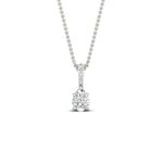 Load image into Gallery viewer, Pear Shaped Pavé Diamond Bail Pendant