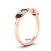 Load image into Gallery viewer, 1.50-ct-teardrop-seven-black-diamond-wedding-band-for-women-in-rose-gold-fdwb8008pegblackangle2-1.50ct-nl-rg-hw.jpg