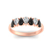 Load image into Gallery viewer, 1.50-ct-teardrop-seven-black-diamond-wedding-band-for-women-in-rose-gold-fdwb8008pegblackangle5-1.50ct-nl-rg.jpg
