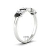 Load image into Gallery viewer, 1.50-ct-teardrop-seven-black-diamond-wedding-band-for-women-in-white-gold-fdwb8008pegblackangle2-1.50ct-nl-wg-hw.jpg