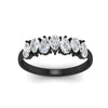 Load image into Gallery viewer, 1.50-ct-teardrop-seven-diamond-wedding-band-for-women-in-black-gold-fdwb8008peangle5-1.50ct-nl-bg.jpg