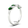 Load image into Gallery viewer, 1.50-ct-teardrop-seven-emerald-wedding-band-for-women-in-white-gold-fdwb8008pegemgrangle2-1.50ct-nl-wg-hw.jpg