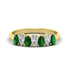 Load image into Gallery viewer, 1.50-ct-teardrop-seven-emerald-wedding-band-for-women-in-yellow-gold-fdwb8008pegemgrsleep-1.50ct-nl-yg.jpg