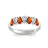 Load image into Gallery viewer, 1.50-ct-teardrop-seven-orange-sapphire-wedding-band-for-women-in-white-gold-fdwb8008pegsaorangle5-1.50ct-nl-wg.jpg