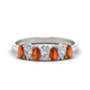 Load image into Gallery viewer, 1.50-ct-teardrop-seven-orange-sapphire-wedding-band-for-women-in-white-gold-fdwb8008pegsaorsleep-1.50ct-nl-wg.jpg