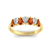 Load image into Gallery viewer, 1.50-ct-teardrop-seven-orange-sapphire-wedding-band-for-women-in-yellow-gold-fdwb8008pegsaorangle5-1.50ct-nl-yg.jpg
