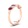 Load image into Gallery viewer, 1.50-ct-teardrop-seven-pink-sapphire-wedding-band-for-women-in-rose-gold-fdwb8008pegsadrpiangle2-1.50ct-nl-rg-hw.jpg