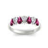 Load image into Gallery viewer, 1.50-ct-teardrop-seven-pink-sapphire-wedding-band-for-women-in-white-gold-fdwb8008pegsadrpiangle5-1.50ct-nl-wg.jpg