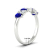 Load image into Gallery viewer, 1.50-ct-teardrop-seven-sapphire-wedding-band-for-women-in-white-gold-fdwb8008pegsablangle2-1.50ct-nl-wg-hw.jpg