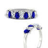 Load image into Gallery viewer, 1.50-ct-teardrop-seven-sapphire-wedding-band-for-women-in-white-gold-fdwb8008pegsablangle3-1.50ct-nl-wg.jpg