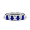 Load image into Gallery viewer, 1.50-ct-teardrop-seven-sapphire-wedding-band-for-women-in-white-gold-fdwb8008pegsablsleep-1.50ct-nl-wg.jpg