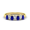 Load image into Gallery viewer, 1.50-ct-teardrop-seven-sapphire-wedding-band-for-women-in-yellow-gold-fdwb8008pegsablsleep-1.50ct-nl-yg.jpg