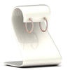 Load image into Gallery viewer, 1.50-ct-u-prong-diamond-hoop-earring-in-rose-gold-fdear10803stand-1.50ct-nl-rg