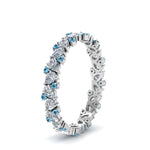 Load image into Gallery viewer, 1.50-ct.-pear-eternity-diamond-band-with-blue-topaz-in-white-gold-FDEWB9203GICBLTO-NL-WG.jpg
