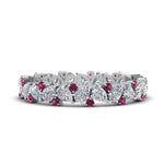 Load image into Gallery viewer, 1.50-ct.-pear-eternity-diamond-band-with-pink-sapphire-in-white-gold-FDEWB9203GSADRPI-NL-WG.jpg
