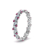 Load image into Gallery viewer, 1.50-ct.-pear-eternity-diamond-band-with-pink-sapphire-in-white-gold-FDEWB9203GSADRPI-NL-WG.jpg
