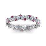 Load image into Gallery viewer, 1.50-ct.-pear-eternity-diamond-band-with-pink-sapphire-in-white-gold-FDEWB9203GSADRPI-NL-WG.jpg
