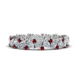 Load image into Gallery viewer, 1.50-ct.-pear-eternity-diamond-band-with-ruby-in-white-gold-FDEWB9203GRUDR-NL-WG.jpg
