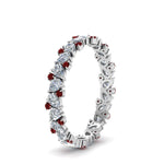 Load image into Gallery viewer, 1.50-ct.-pear-eternity-diamond-band-with-ruby-in-white-gold-FDEWB9203GRUDR-NL-WG.jpg
