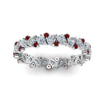 Load image into Gallery viewer, 1.50-ct.-pear-eternity-diamond-band-with-ruby-in-white-gold-FDEWB9203GRUDR-NL-WG.jpg
