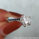 Load image into Gallery viewer, 1.75-carat-heart-shaped-twisted-diamond-ring-with-sapphire-in-white-gold-FD8253-(1)
