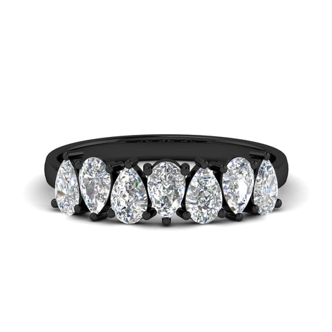 1.75 Carat Teardrop Seven Stone Wedding Band