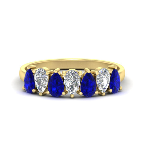 1.75-carat-seven-stone-teardrop-sapphire-wedding-band-diamond-in-yellow-gold-fdwb8008pegsablsleep-1.75ct-nl-yg.jpg
