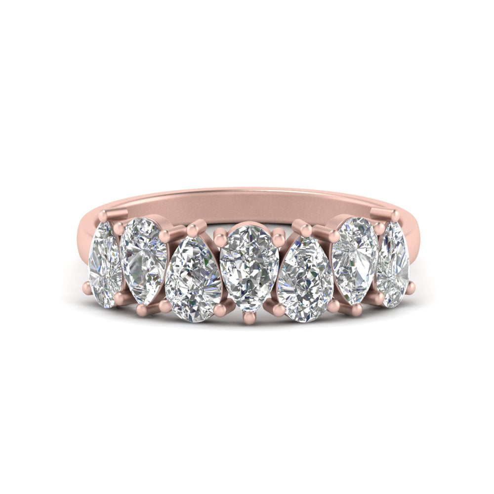 1.75 Carat Teardrop Wedding Band Diamond