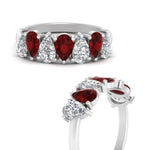 Load image into Gallery viewer, 1.75 Carat Teardrop Wedding Band Diamond
