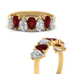 Load image into Gallery viewer, 1.75 Carat Teardrop Wedding Band Diamond
