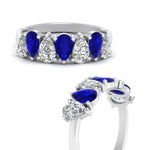 Load image into Gallery viewer, 1.75 Carat Teardrop Wedding Band Diamond
