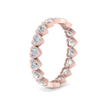 Load image into Gallery viewer, 1.80-ct-smooth-finish-heart-diamond-bezel-eternity-band-in-rose-gold-FD10573HT-0.10CT-ANGLE2-NL-RG