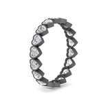 Load image into Gallery viewer, 1.80-ct. -heart-diamond-bezel-eternity-ring-in-black-gold-FD10573HT-0.10CT-NL-BG
