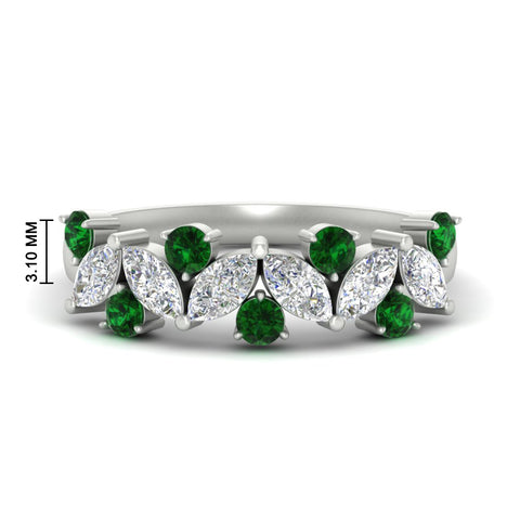1.85-ct-vintage-emerald-wedding-bands-for-women-in-white-gold-FDWB2308GEMGR-1.85CT-NL-WG