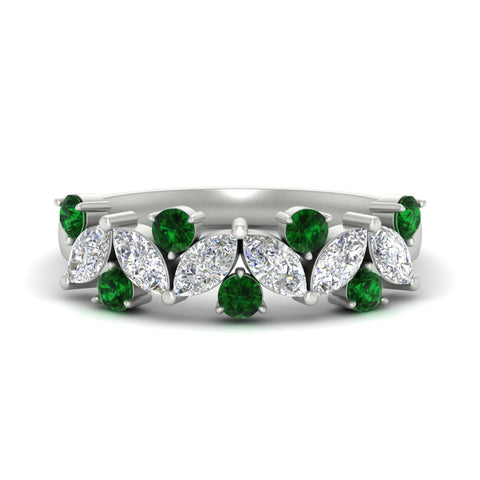 1.85-ct-vintage-emerald-wedding-bands-for-women-in-white-gold-FDWB2308GEMGR-1.85CT-NL-WG