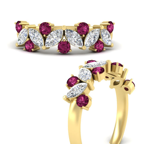 1.85-ct-vintage-pink-sapphire-wedding-bands-for-women-in-yellow-gold-FDWB2308GSADRPI-1.85CT-NL-YG