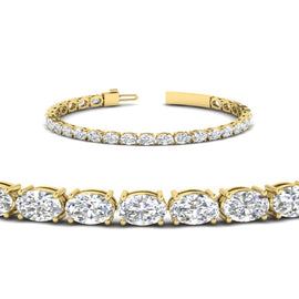 10 Ct. Oval Diamond Basket Tennis Bracelet