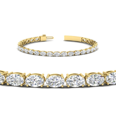 10 Ct. Oval Diamond Basket Tennis Bracelet