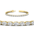 Thumbnail 2 - 10-ct-oval-diamond-basket-tennis-bracelet-in-yellow-gold-fdbrc10444angle2-10.00-ct-nl-yg