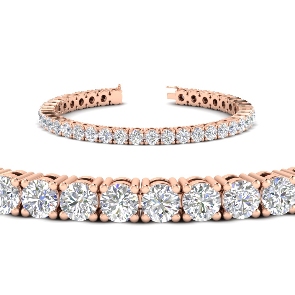 10-Ct.-Diamond-Tennis-Bracelet-In-Rose-Gold-FDBRC8635ROANGLE2-10.00-CT-NL-RG