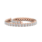 Load image into Gallery viewer, 10-Ct.-Diamond-Tennis-Bracelet-In-Rose-Gold-FDBRC8635ROANGLE4-10.00-CT-NL-RG
