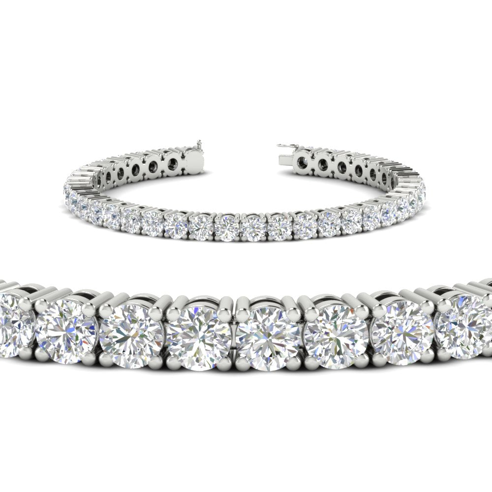 10-Ct.-Diamond-Tennis-Bracelet-In-White-Gold-FDBRC8635ROANGLE2-10.00-CT-NL-WG