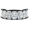 Load image into Gallery viewer, 10-carat-7-stone-radiant-cut-wedding-ring-in-black-gold-FD8008RAB-10.00CT-NL-BG